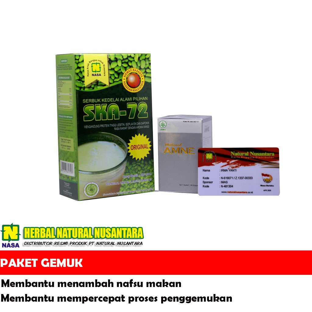 PENGGEMUK BADAN ORIGINAL NASA - AMNE & SKAO PENAMBAH BERAT BADAN ORIGINAL NASA