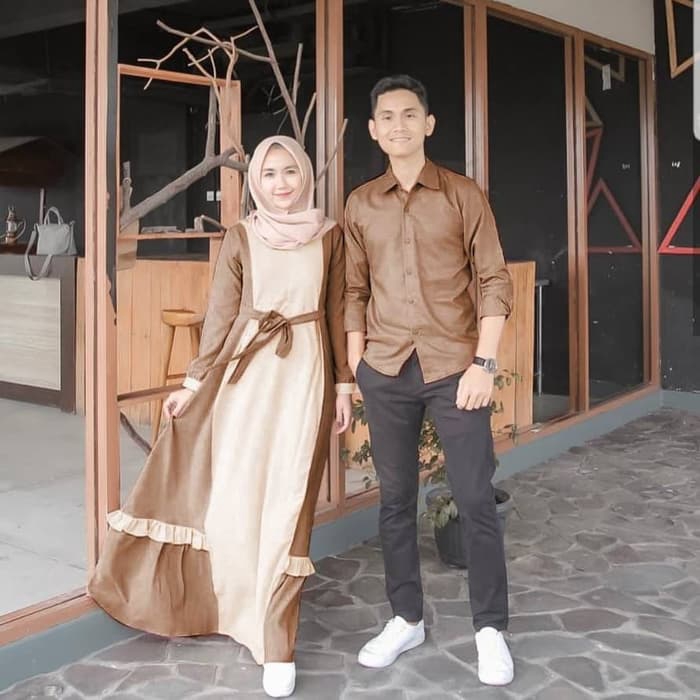 [✅COD] Couple farhana couple muslim couple lebaran baju couple gamis couple couple alwa