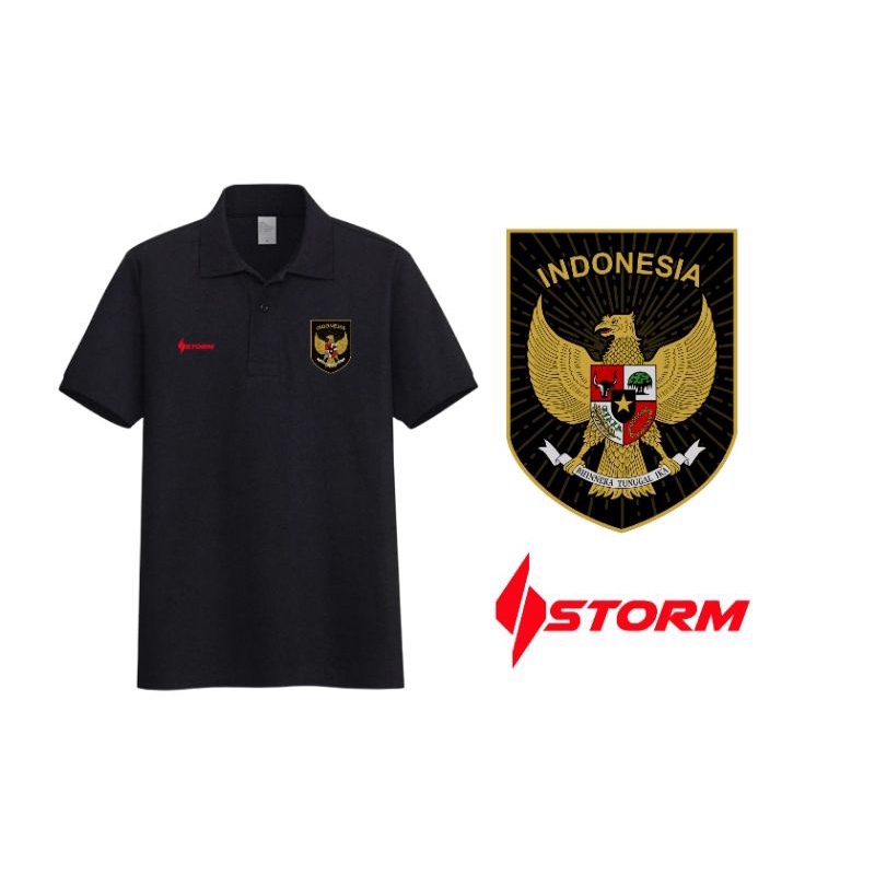 Kaos Polo Berkerah Garuda Timnas Sepak Bola Indonesia Berkualitas by STORM