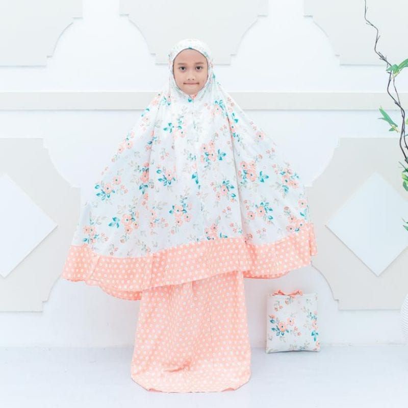 Mukena Bali Motif Anak 6-10 Tahun mukenah telekung  murah mukena travel traveling