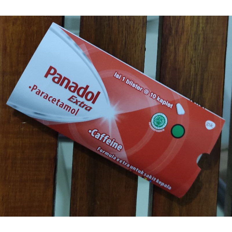 Pereda Nyeri Panadol Extra / Obat Sakit Kepala / Sakit Gigi / Merah