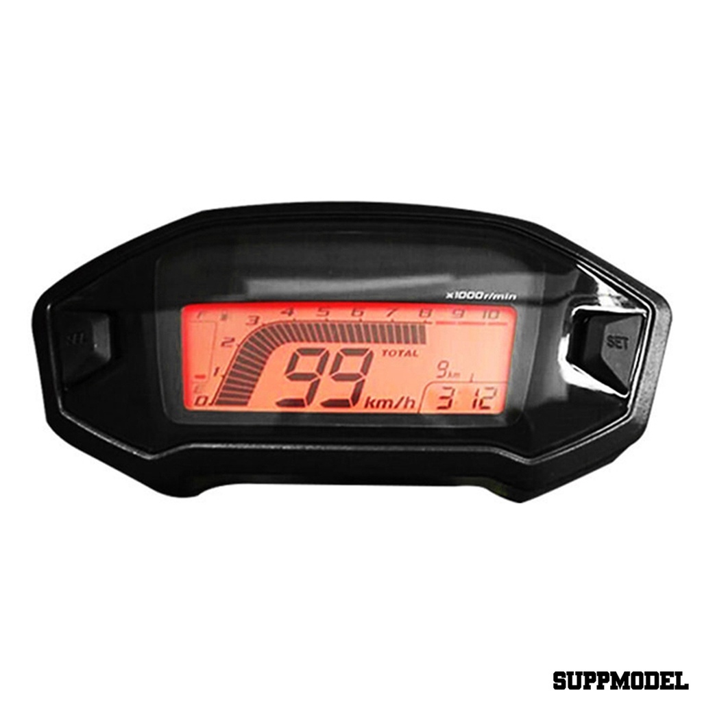 Spm Speedometer Odometer Techometer Bensin Layar Lcd Backlight 7 Warna Untuk Motor