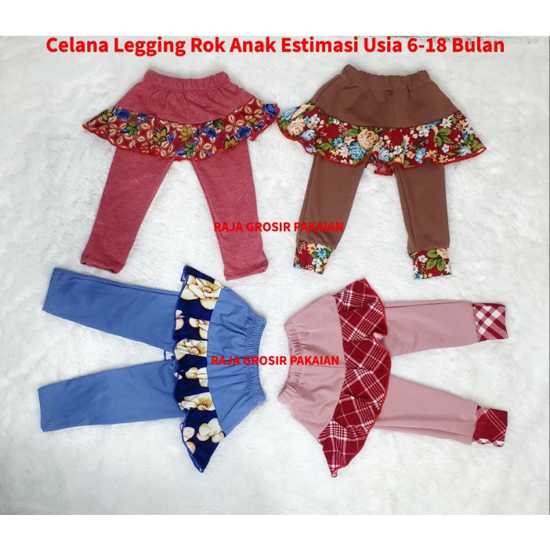 Celana Legging Rok Anak Usia 6-18 Bulan/Celana Anak Lucu Murah