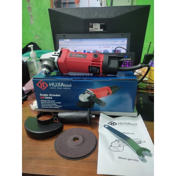 hujia HB2954 Mesin Gerinda Tangan 4 Inch