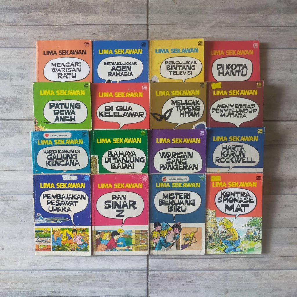 Paket Buku Novel Claude Voilier Serial Lima Sekawan 1-19 (-16,17,18)