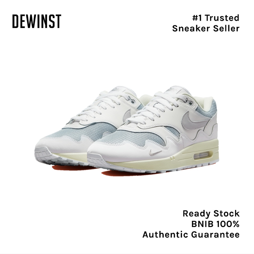 Air Max 1 Patta Waves White