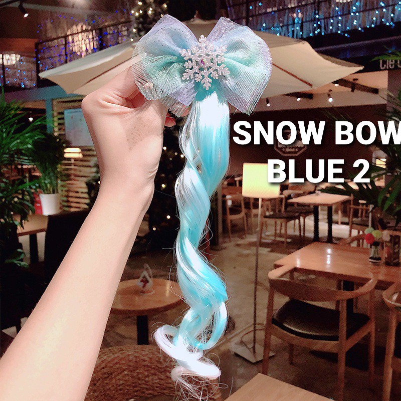 SNOW BOW / JEPIT RAMBUT ANAK / JEPIT RAMBUT FROZEN / JEPITAN RAMBUT IMPORT / PITA AKSESORIS PRINCES