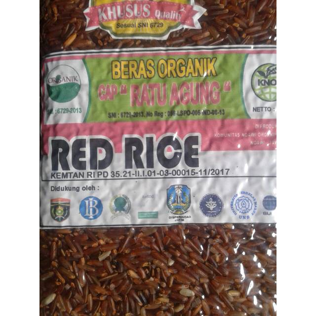 

beras merah organik