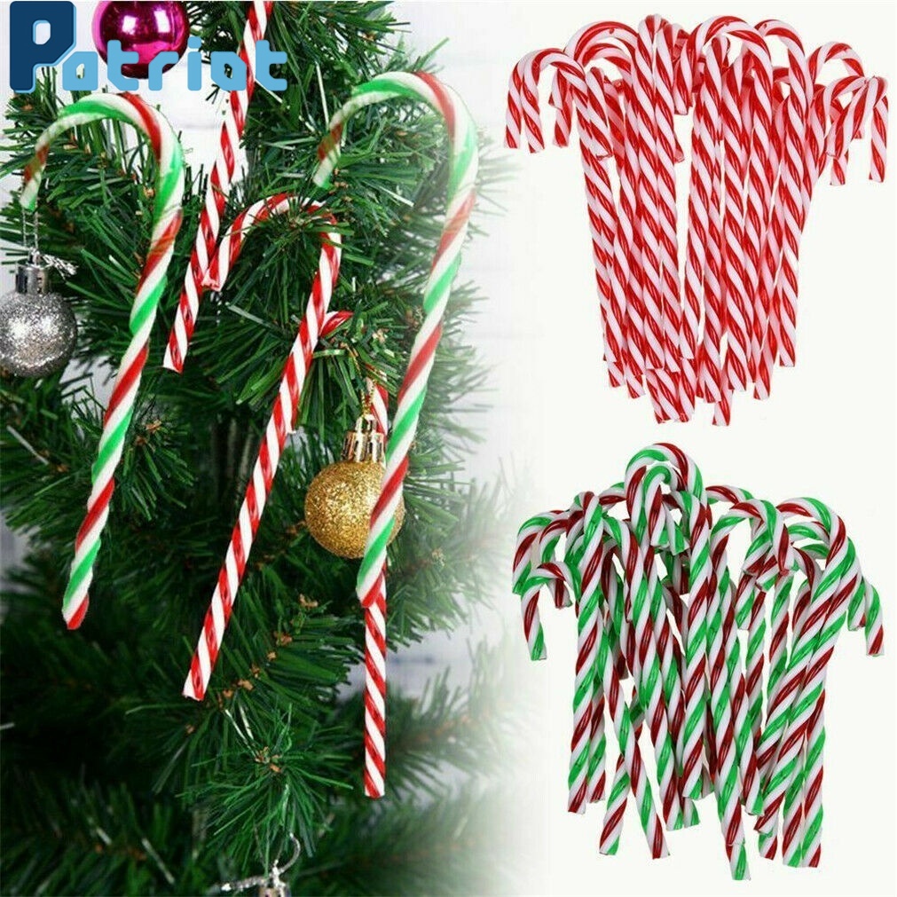 [ 10Pcs/Set Christmas Tree Hanging Candy Cane Pendant Tree Decorations  ]