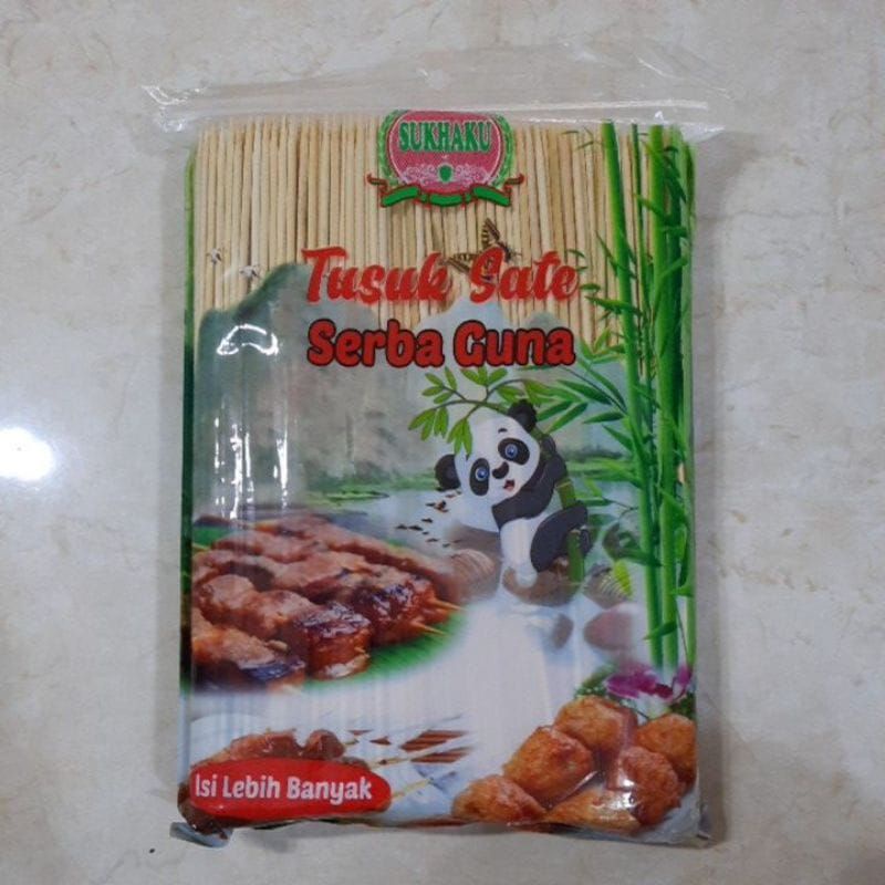 Tusuk Sate Serba Guna Tusuk Sate Bamboo Import Isi +/- 500 gram