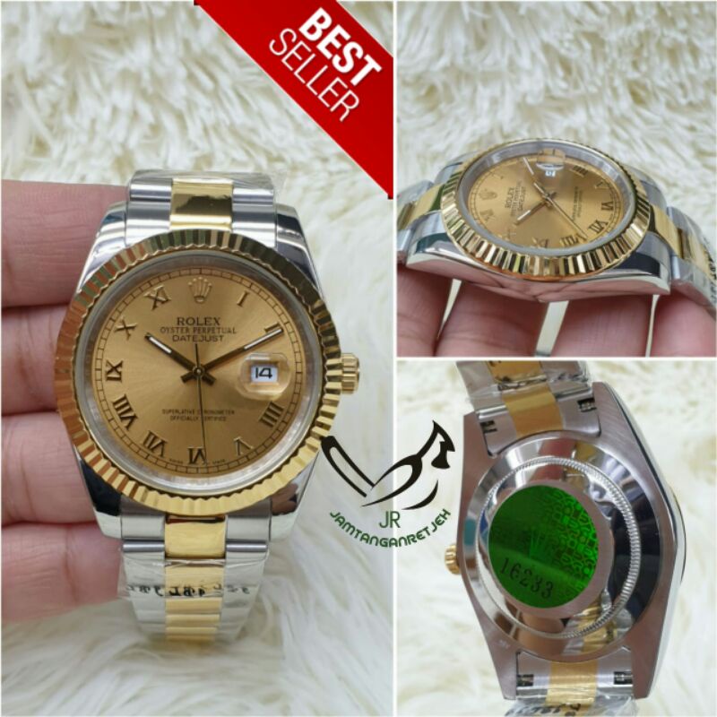 JAM TANGAN PRIA ROLEX DATEJUST AUTOMATIC STAINLESS KUALITAS ORIGINAL