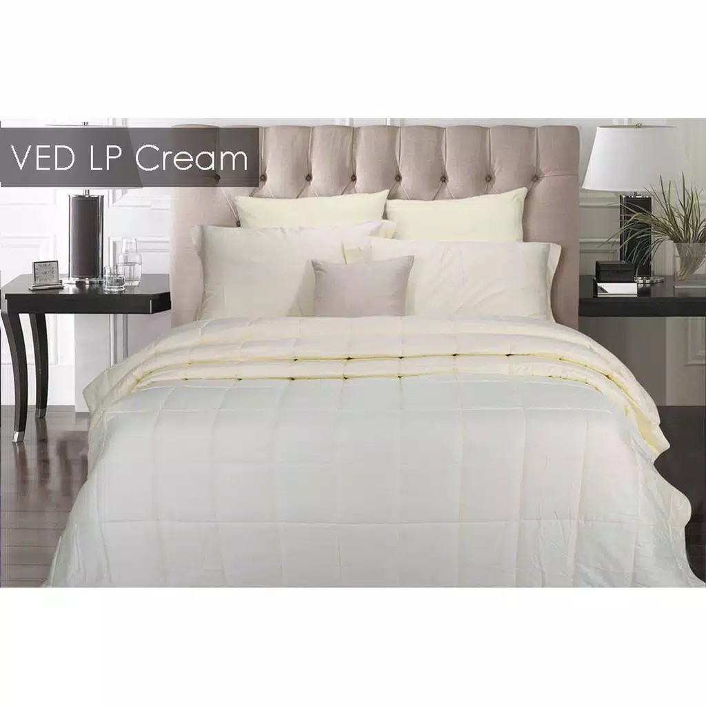 PROMO VERDE ELEGANTE SPREI BAHAN KATUN SATEEN LP CREAM