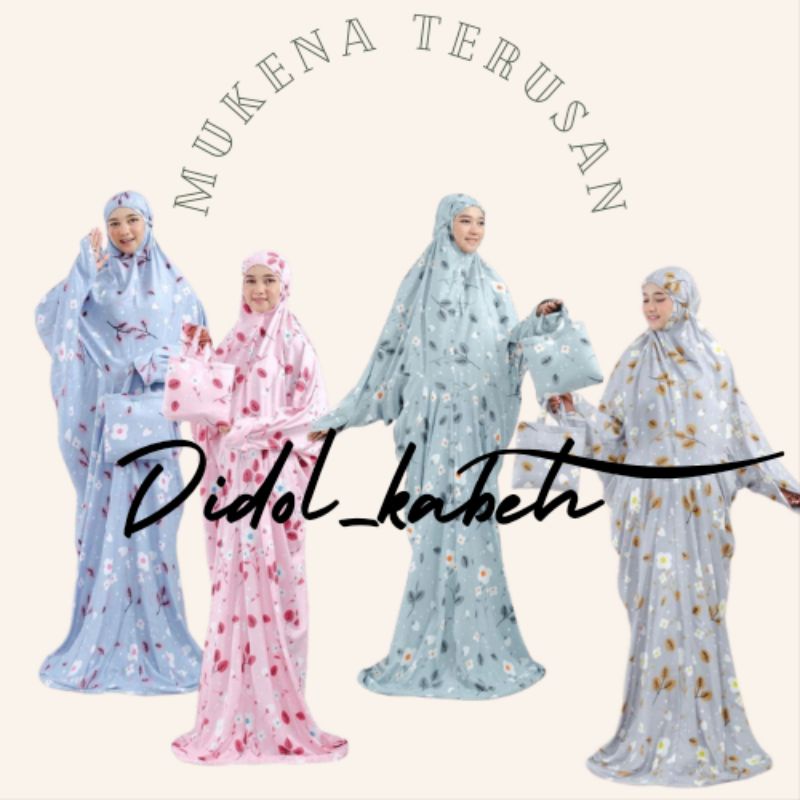 MUKENA TERUSAN JUMBO RAYON BALI / MUKENA TERUSAN DEWASA