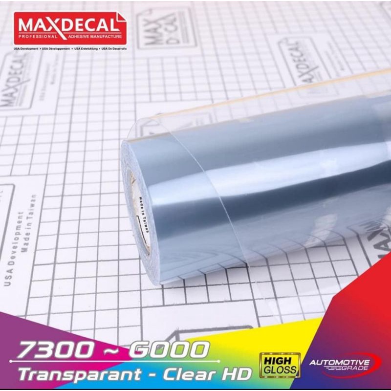 Skotlet transparan clear bening putih crystal hybrid maxdecal high quality