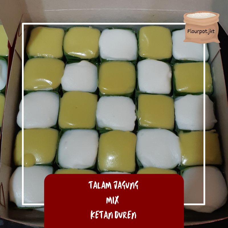 

Ketan duren mix talam jagung