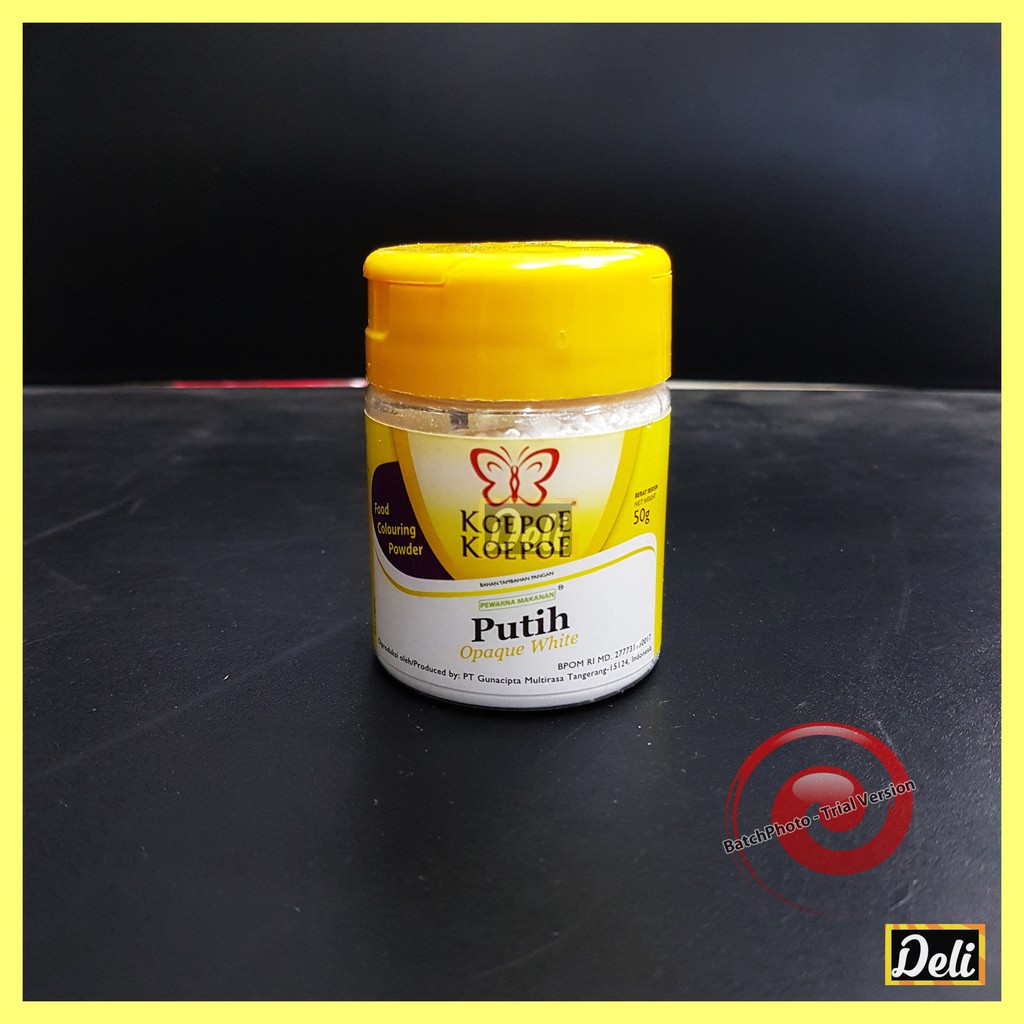 

Pewarna Makanan Putih Bubuk Opaque White 50gr