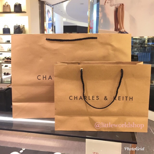 paper bag charles and keith original