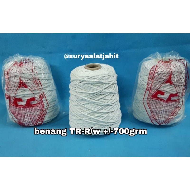 Benang TR +/-700grm R/W Mbangun bagus =rp.39.000/1cones