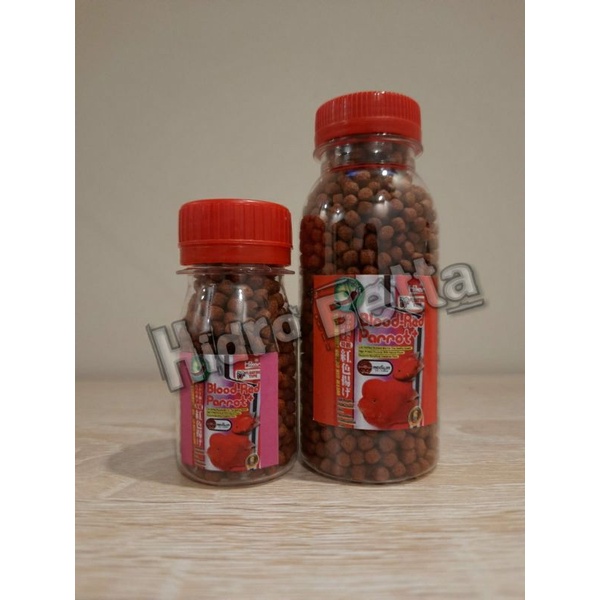 Hikari Blood Red Parrot+ Mini/Medium 10gr, 20gr, 40gr, 100gr, 333gr (Pakan Ikan Parrot, Louhan, Chana)