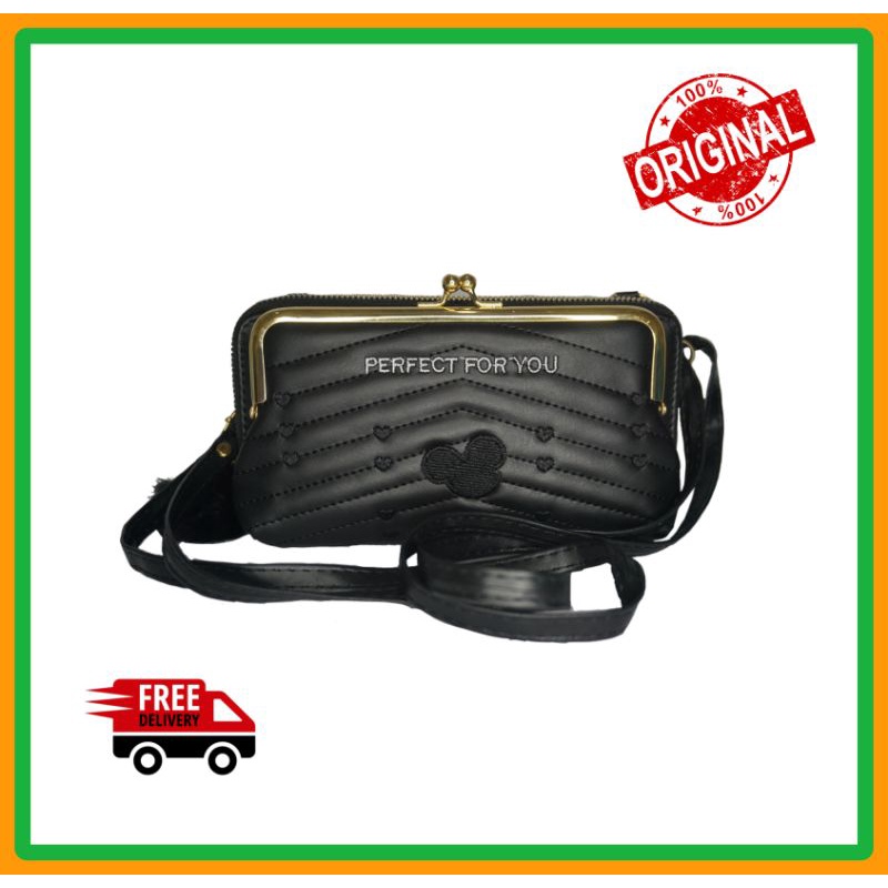 DOMPET WANITA 2 LAYER FREE TALI || DOMPET IMPORT