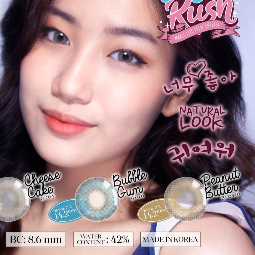 ❈ SOFTLENS SUGAR RUSH GREY MINUS -0.50 S/D -10.00 / CHEESE CAKE GREY ☞