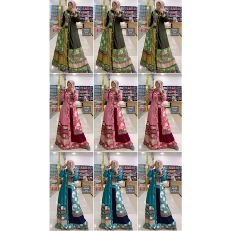 Gamis Twill fodu/Gamis inayah/Gamis Murah/Gamis Simpel