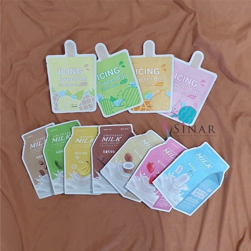 cn.x -- apieu icing sheet mask -- masker tissue premium apieu