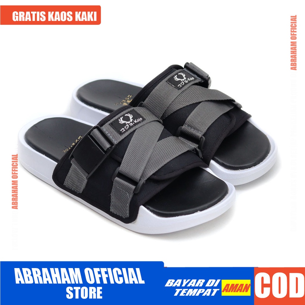 Sandal Slide Pria Kasual Sandal Slop Cowok Slifers Original Distro Keren