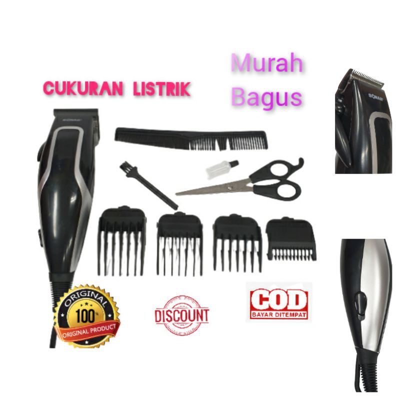 Alat Mesin Cukur Rambut Sonar Sn 6202 dan sn 6203 Hair Clipper Pangkas Murah kliper Listrik Original