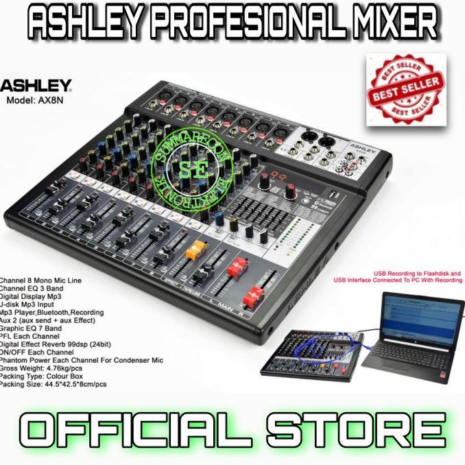 PROMO] mixer ashley ax8n 8 channel original
