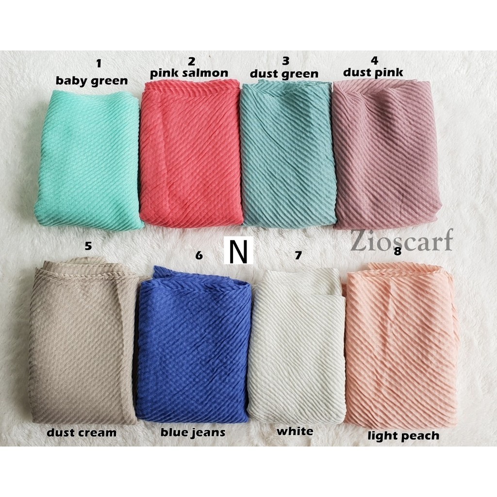 PASHMINA PLISKET WAFFLE IMPORT KUALITAS PREMIUM PRISKET HIJAB P282C