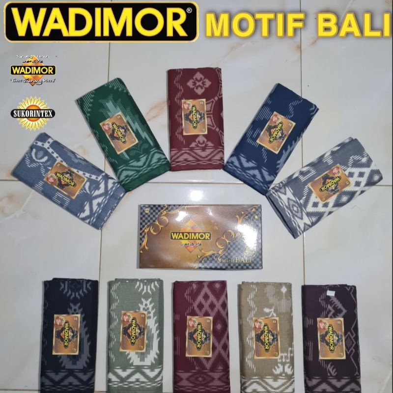 TERMURAH !!! SARUNG WADIMOR MOTIF BALI BERAGAM MOTIF/CORAK DAN WARNA