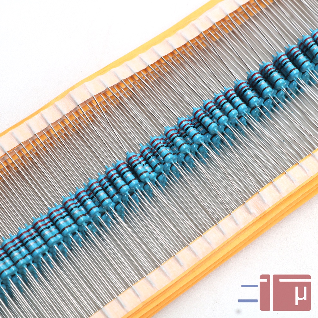x10 Resistor 2R2 2.2 Ohm 1/2W Metal Film 1% Taiwan Kaki Tembaga
