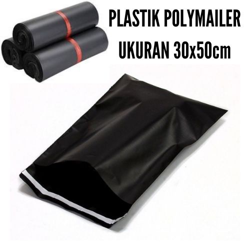 Plastik Polymailer Packing Ukuran 30x50cm Tebal Amplop Kantong Kemasan Isi 100 pcs