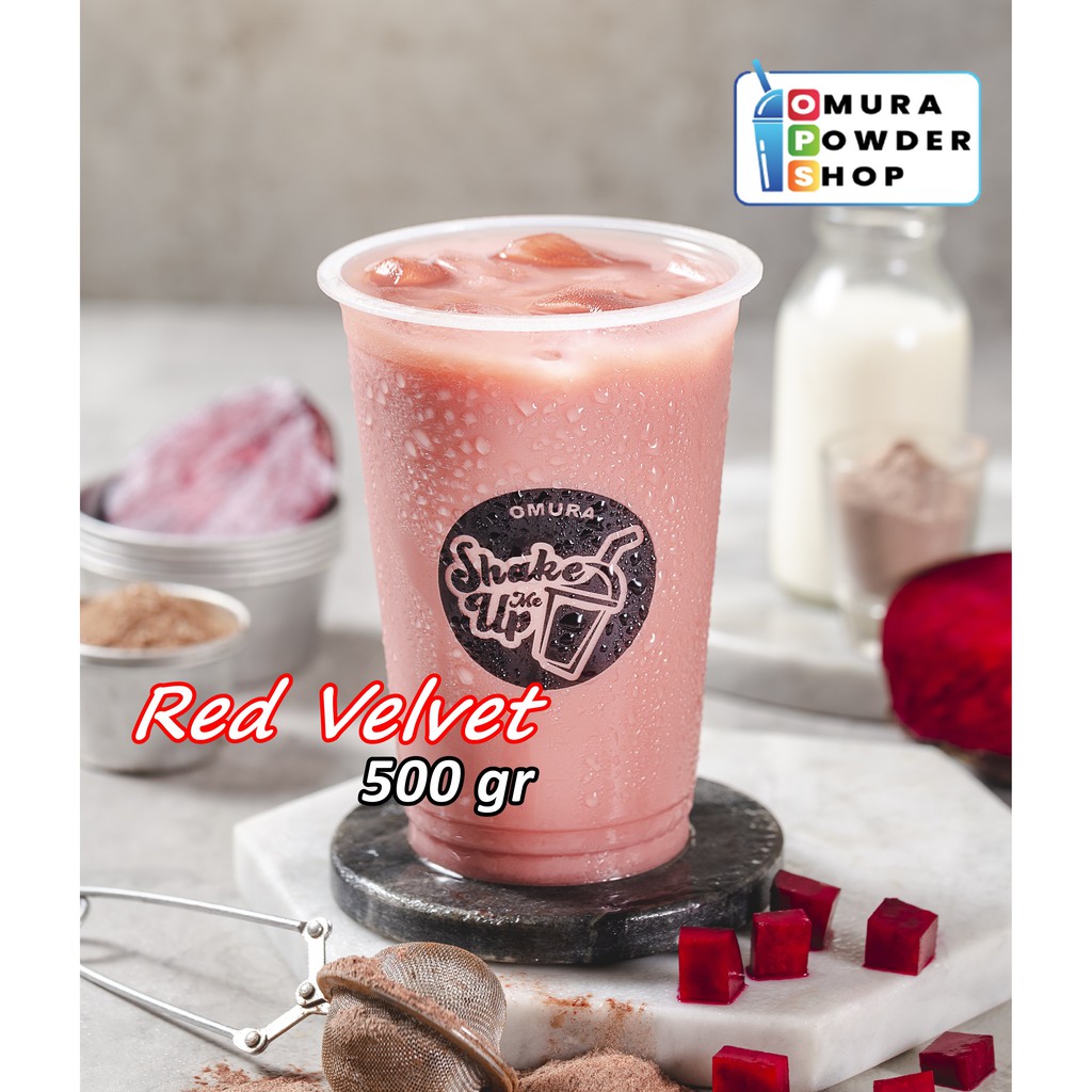 

Omura Shake Bubuk Minuman Premium Plain Rasa Red Velvet 500 Gr