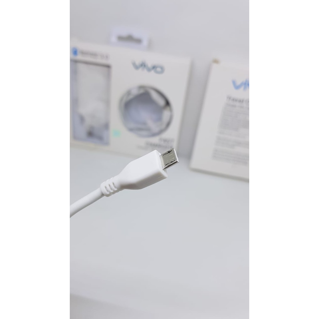 Travel Charger Vivo V25 Pro 44W Support FlashCharge/ Vivo V11 PRO 3.0 QUALCOMM Casan Vivo 3.0A QC + Kabel Data Micro FAST CHARGER FAST CHARGING