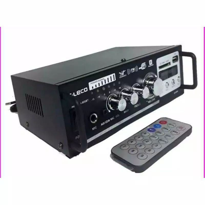 Power Amplifier Fleco Ak805Bt Karaoke Stereo/Ampli Bluetooth Ak805BT Remote/Amplifier Digital Player