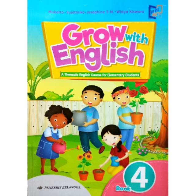 Buku Bahasa Inggris Grow With English Sd Kelas 4 Kurikulum 2013 Penerbit Erlangga Shopee Indonesia