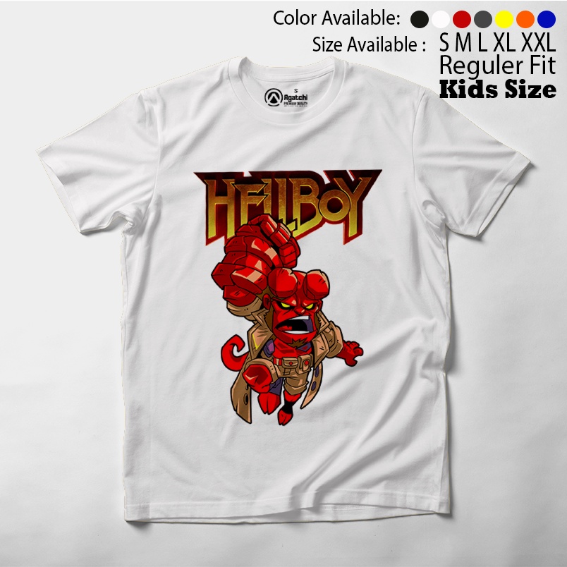 Hellboy Monster Merah , Baju Anak / Kaos Atasan Anak Laki Laki / Distro / Kids T Shirt