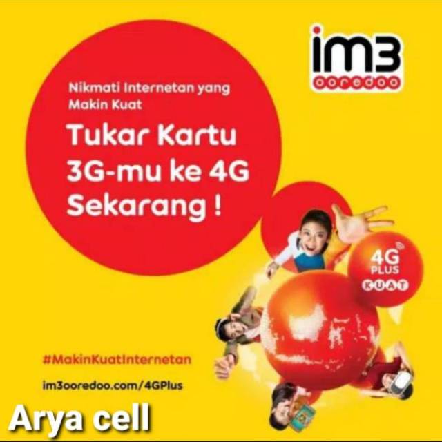 Kartu upgrade INDOSAT 3G ke 4G