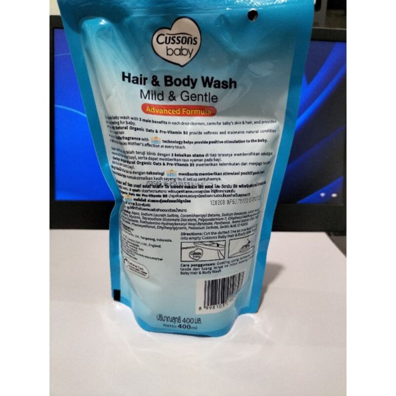 Cussons Hair And Body Wash 400 ml