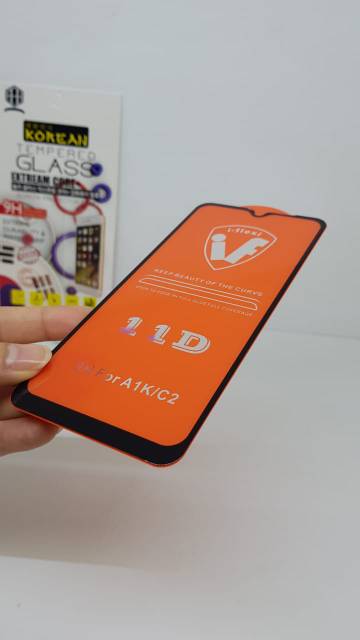 KOREAN Tempered Glass Oppo A1K 6.1 inchi FULL SCREEN TG 5D Oppo A1K A1 K FULL GLUE FULL LAYAR