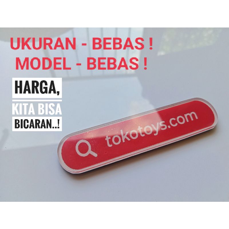 Mini Name Tag - Custom - Suka suka - Design sesuai Keinginan Anda -  BEBAS !Ukuran, BEBAS !Harga Bisa dibicarakan