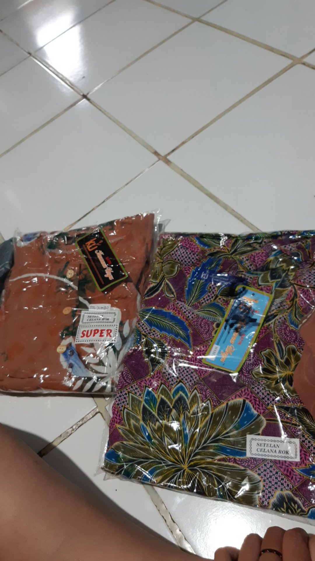 Setelan Celana Panjang Sp Jumbo Kencana Ungu Kuc