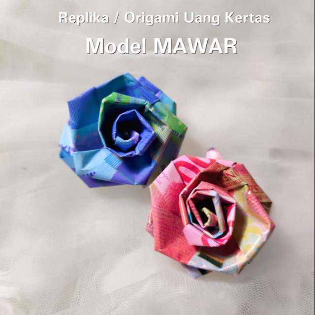

Replika / Origami Uang Kertas Mawar MW01