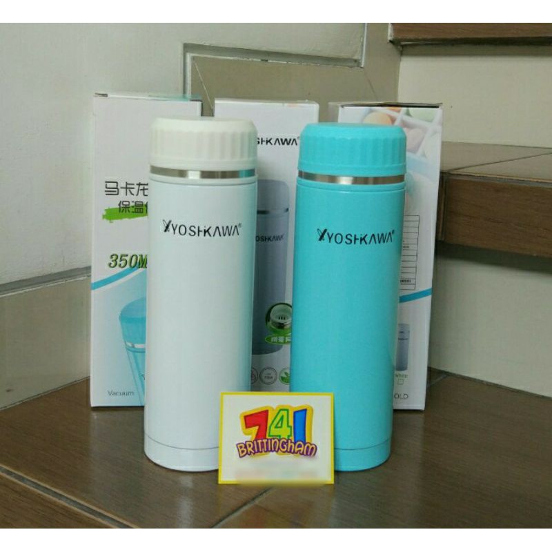 Termos Air Yoshikawa 350ml Hot & Cold/ Termopot Yoshikawa/ Yoshikawa Termos Air Stainless Steel