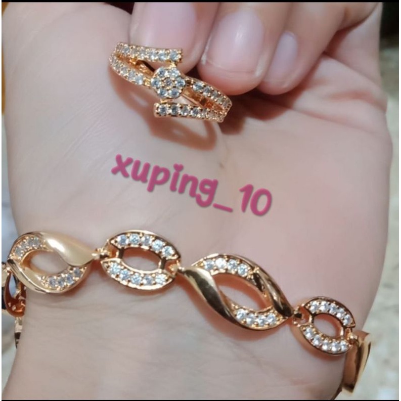 Perhiyasan Gelang Wanita Free Cincin Cantik Mlintir bisa COD