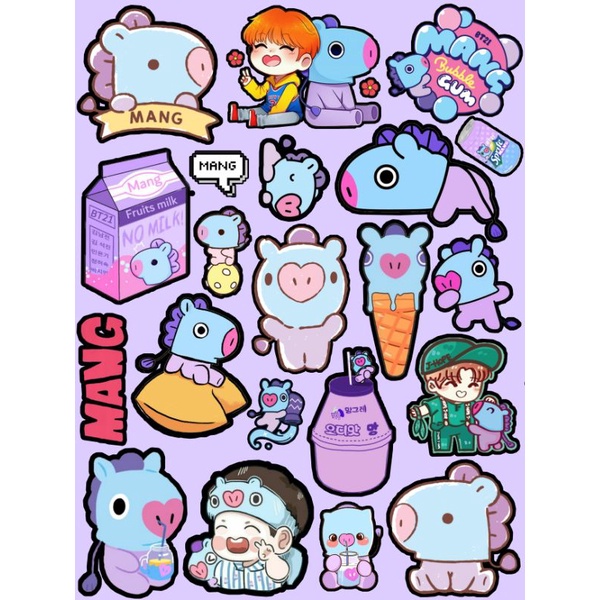 

STICKER AESTHETIC STICKER BT21 STICKER BTS MURAH