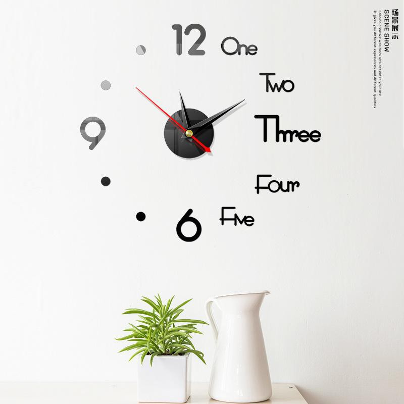 Diskon  Shop - J5076 Jam Dinding Besar DIY 3D /Jam DIY Diameter 40 / Jam Dinding Unik Dekorasi Rumah-1