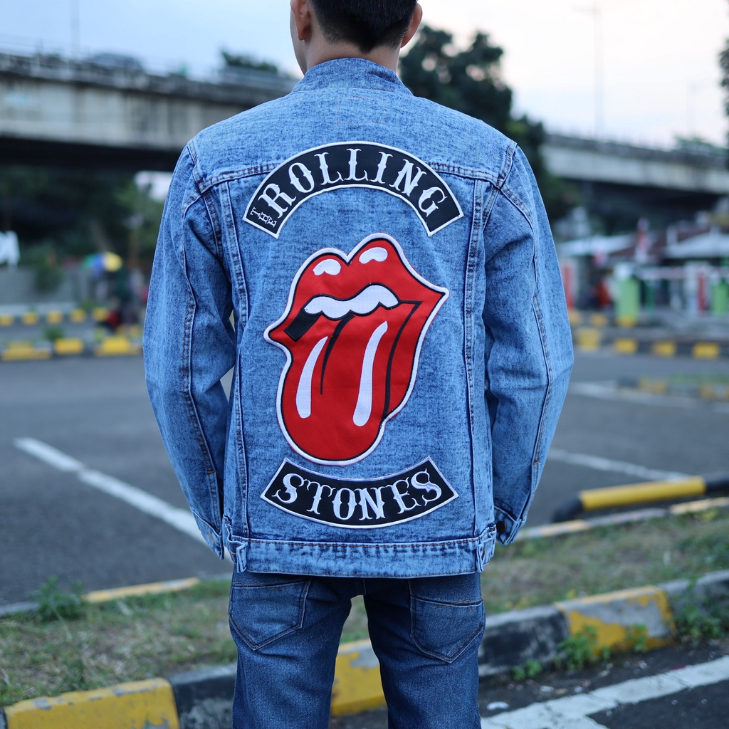 Jaket Jeans Denim Pria Jaket Jeans Cowok Jaket Levi Cowok Sandwash Snowblack Jumbo Termurah Jaket Je